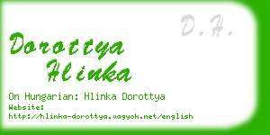 dorottya hlinka business card